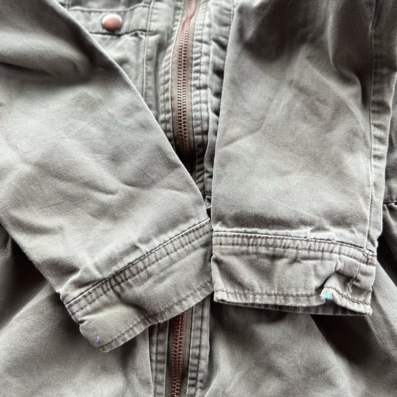 Children’s Place Girls Green Utility Jacket Size 7/8 - Picture 6 of 7